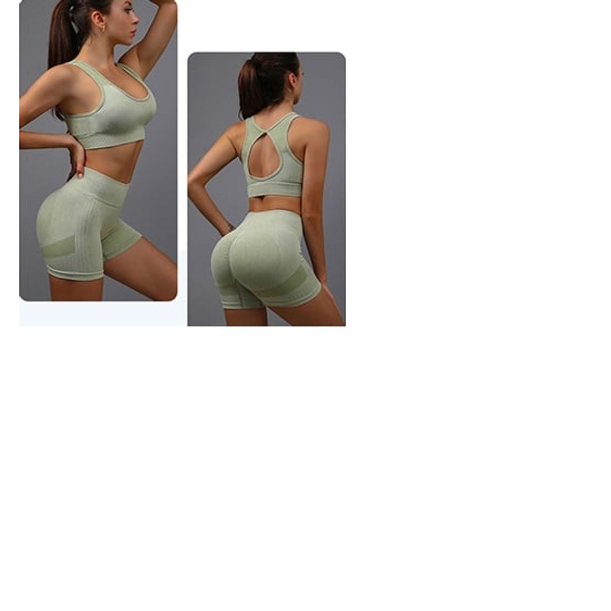 GENERICO - CONJUNTO DEPORTIVO LEGGIN +TOP VERANO VERDE