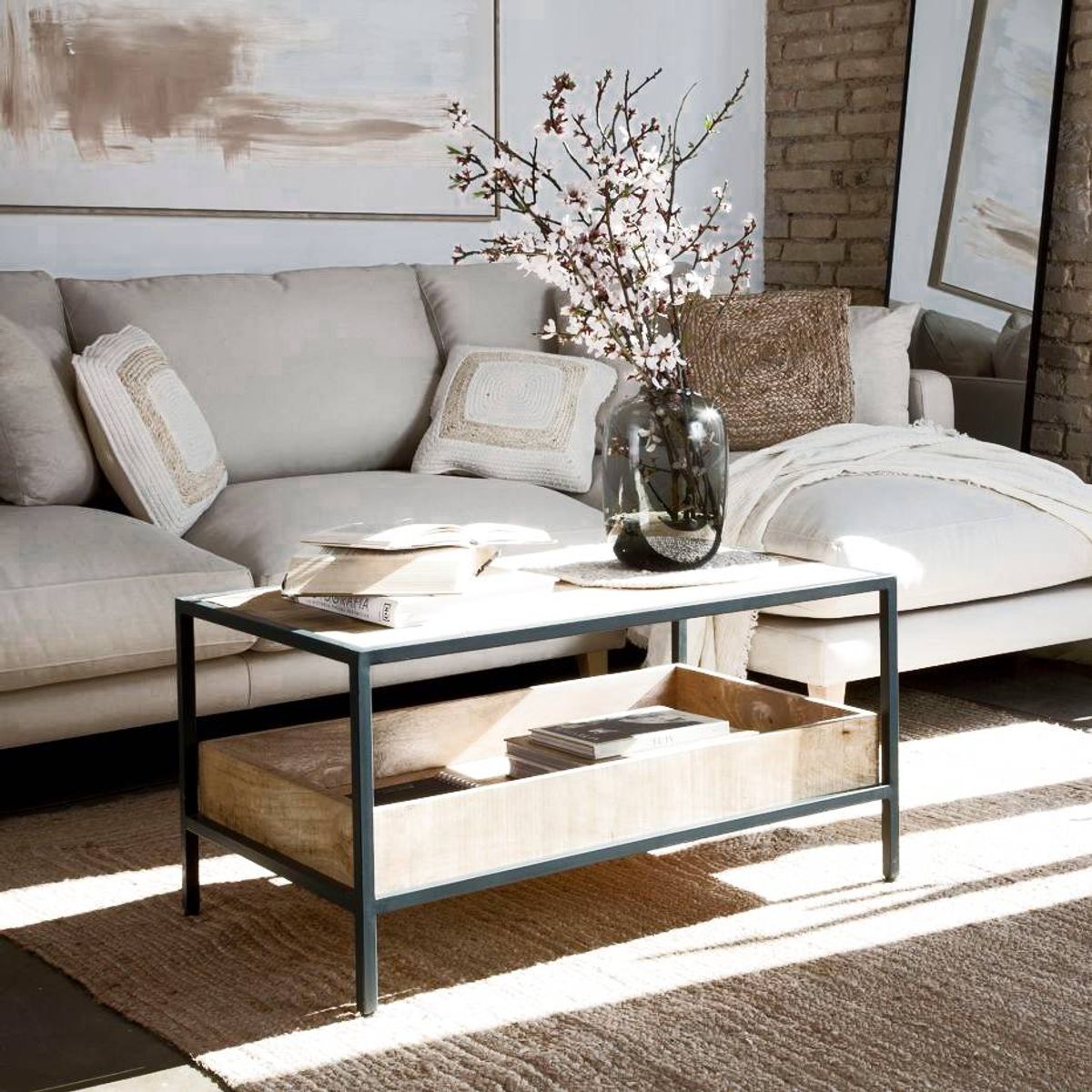 NACION MUEBLES - MESA DE CENTRO RITA COLOR DUNA NM