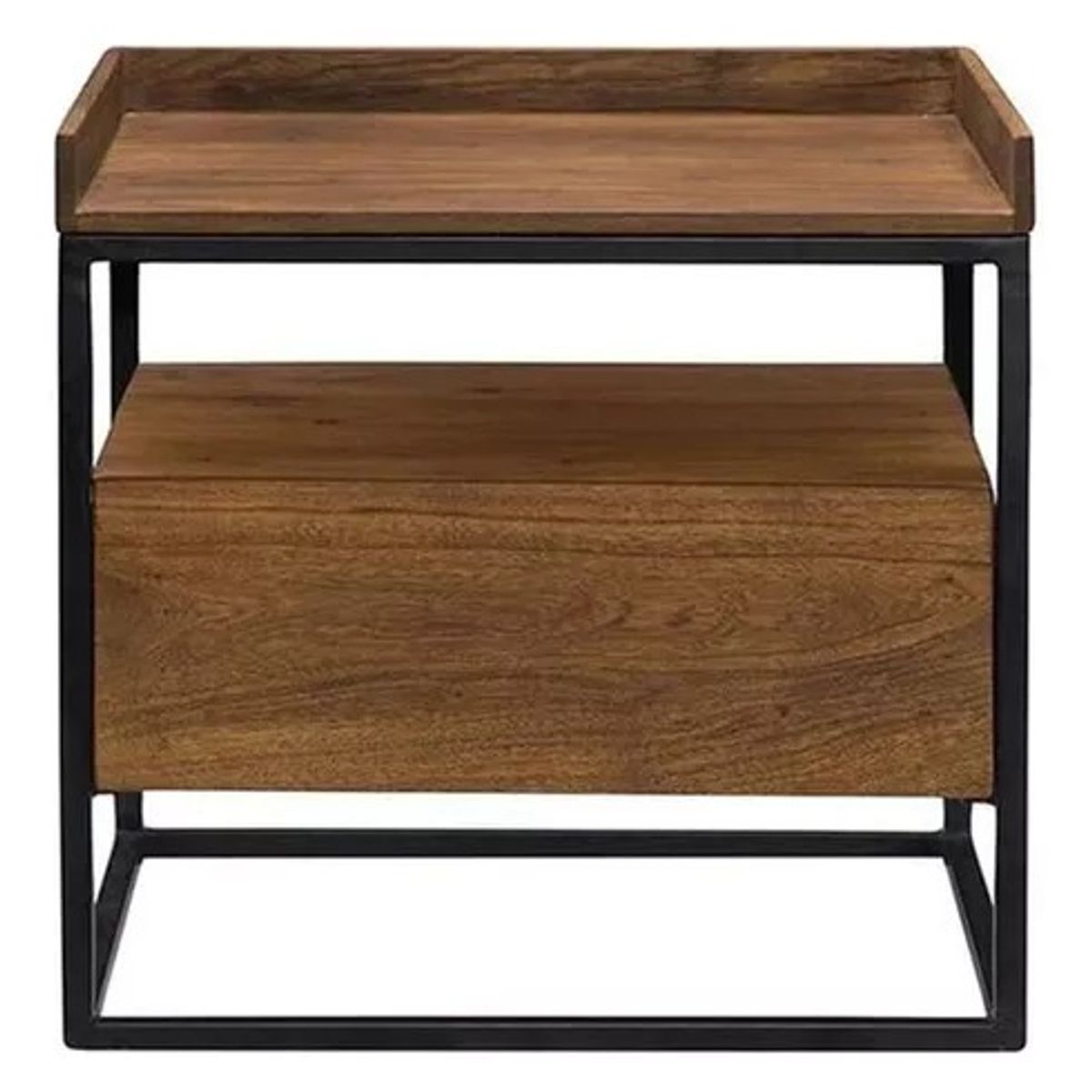 NACION MUEBLES - VELADOR LIMA COLOR MARRON NM