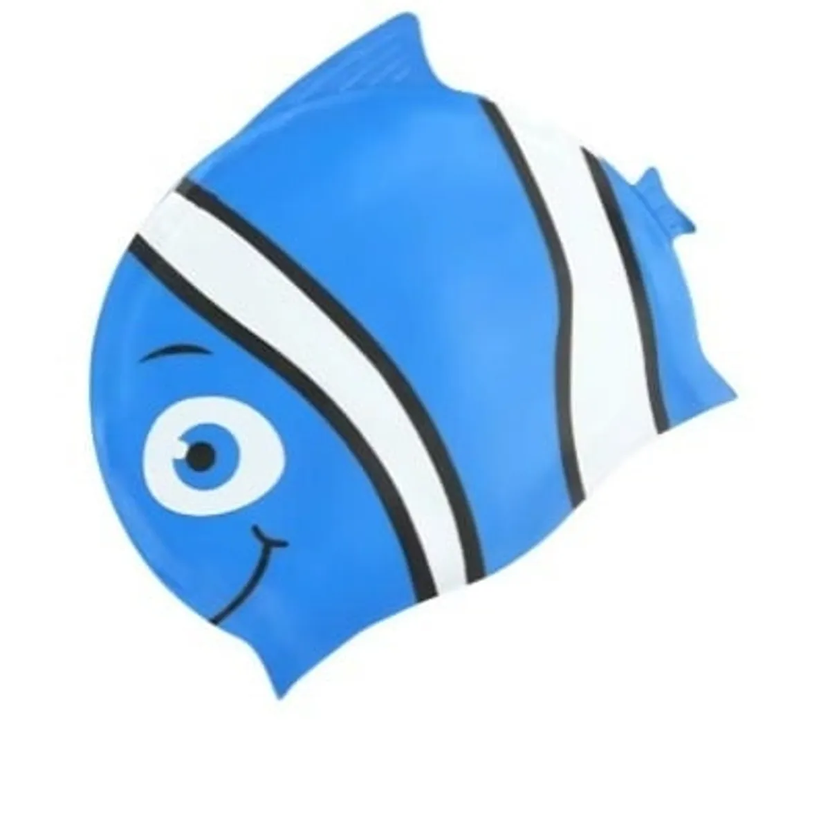 GENERICO - Gorro de Natación para Niños Silicona Modelo Pez Azul