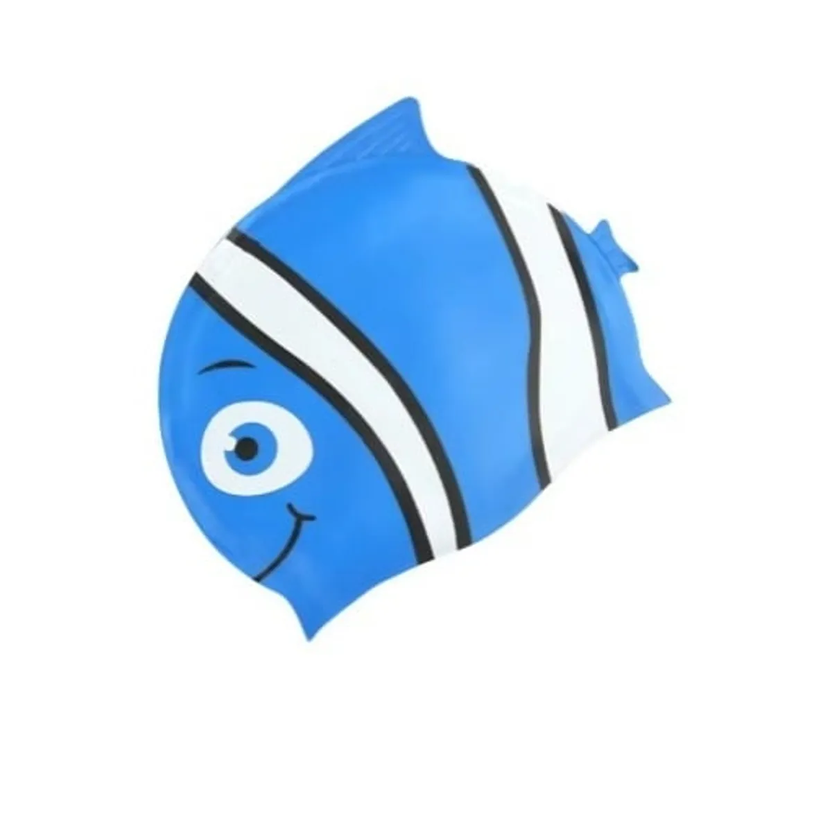 GENERICO - Gorro de Natación para Niños Silicona Modelo Pez Azul