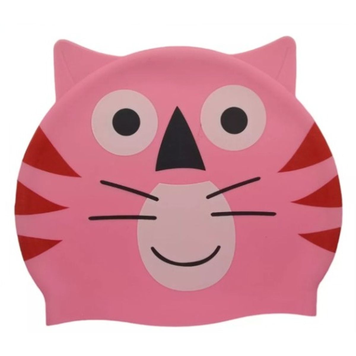 GENERICO - Gorro de Natación para Niños Silicona Modelo gato rosa