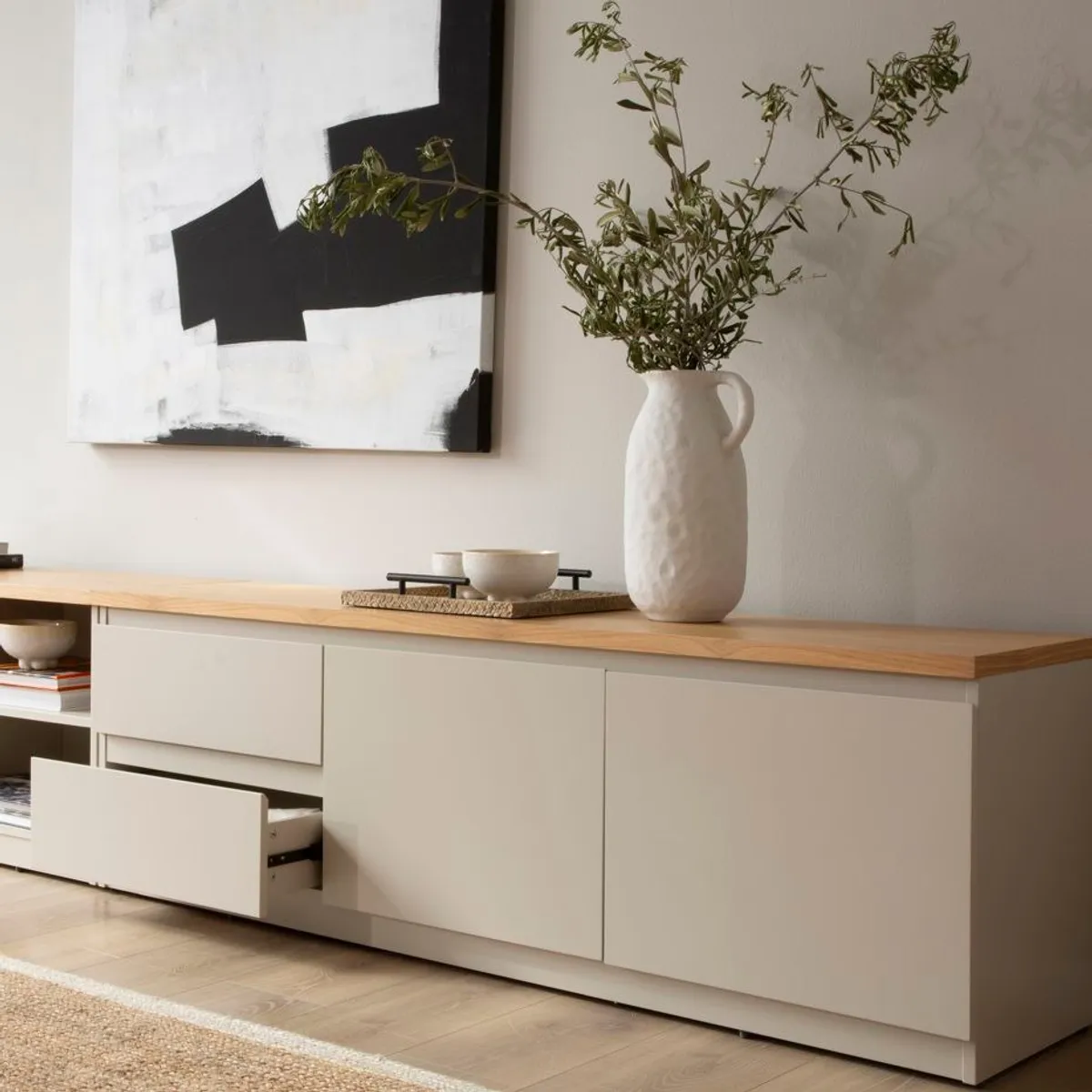 NACION MUEBLES - COMODA ALEXA COLOR BEIGE NM