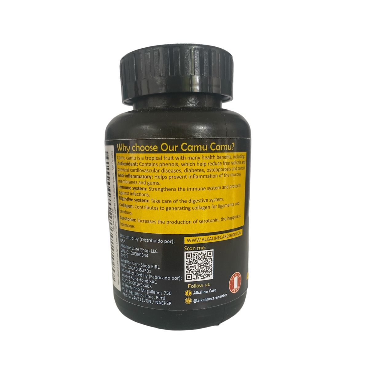 ALKALINE CARE - Camu Camu (Dietary Supplement) 120 Cáps Alkaline Care