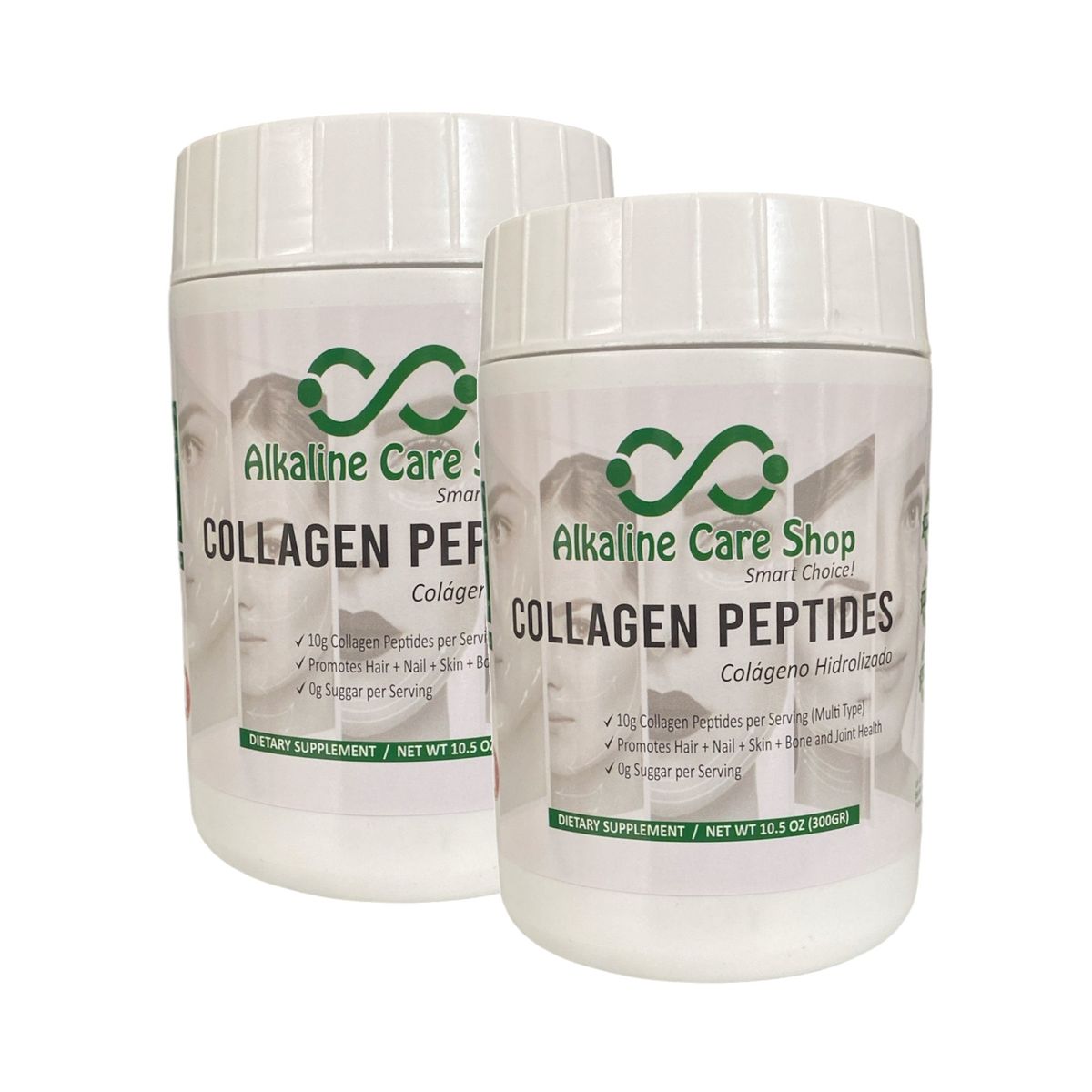 ALKALINE CARE - Collagen Peptides (Colágeno Hidrolizado) 300gr x 2