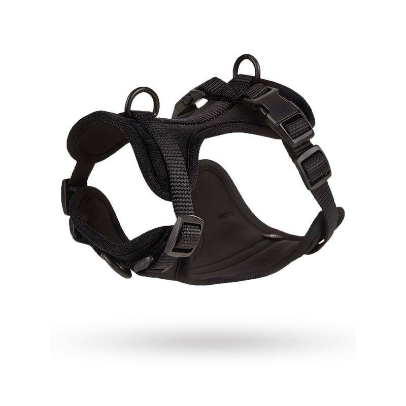 S&T - Pechera Para Perros Nailon Ajustable Negro - Talla S