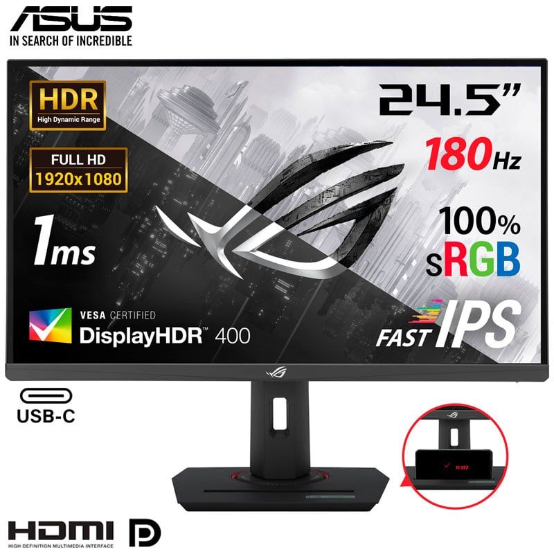 ASUS - Monitor Asus ROG Strix XG259CS 25 FHD Fast IPS 180HZ 1MSGTG HDR
