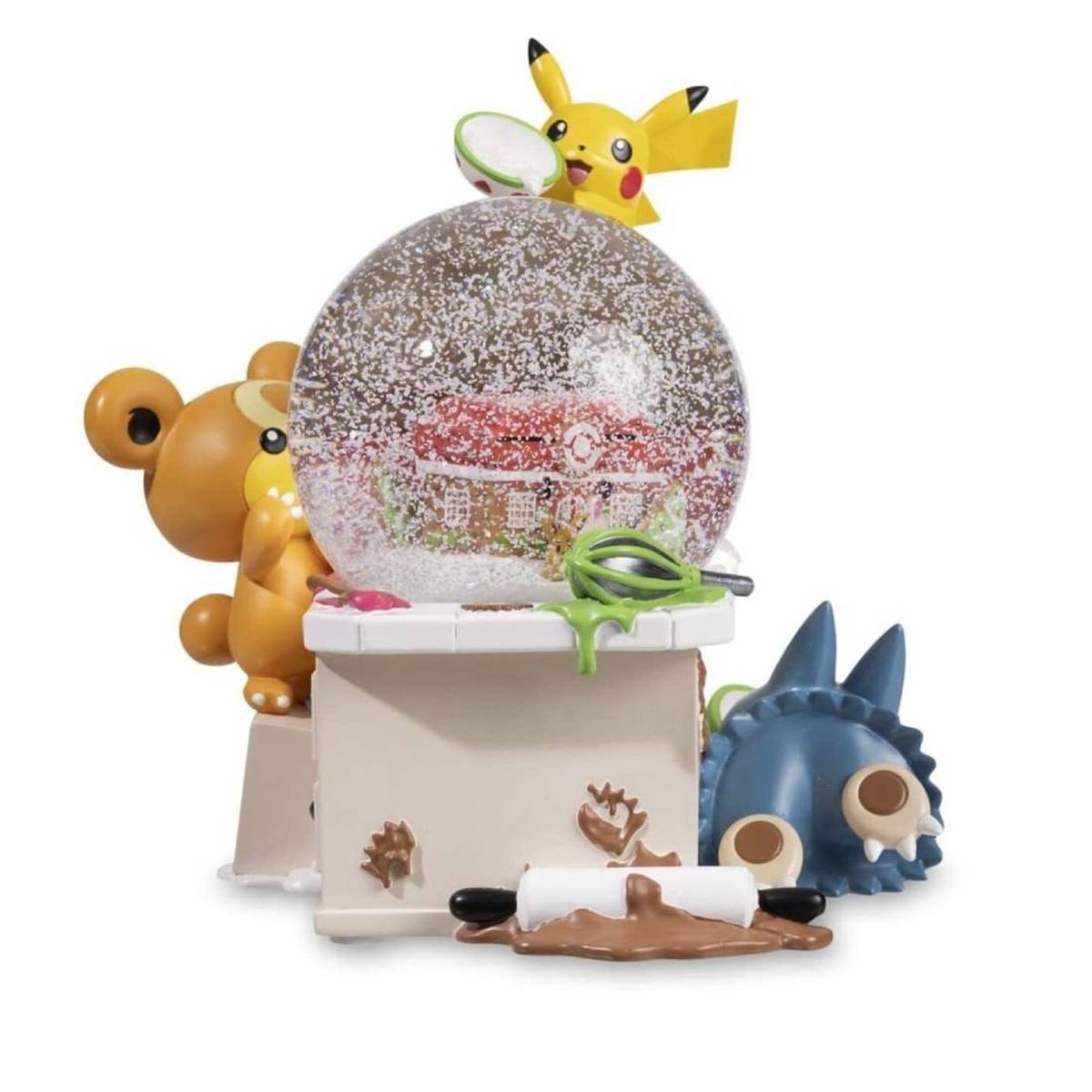 POKEMON - Figura Pokemon Pikachu  Munchlax Teddiursa Globo De Nieve Navideño