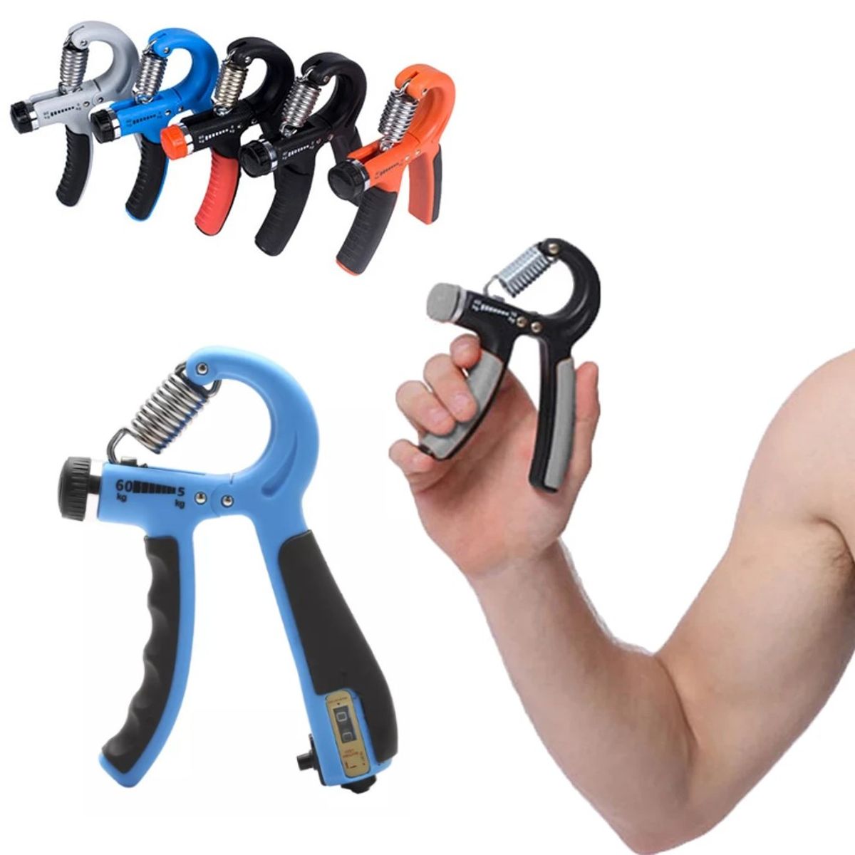 GENERICO - Hand Gryp con Contador Ejercitador 5kg a 60kg