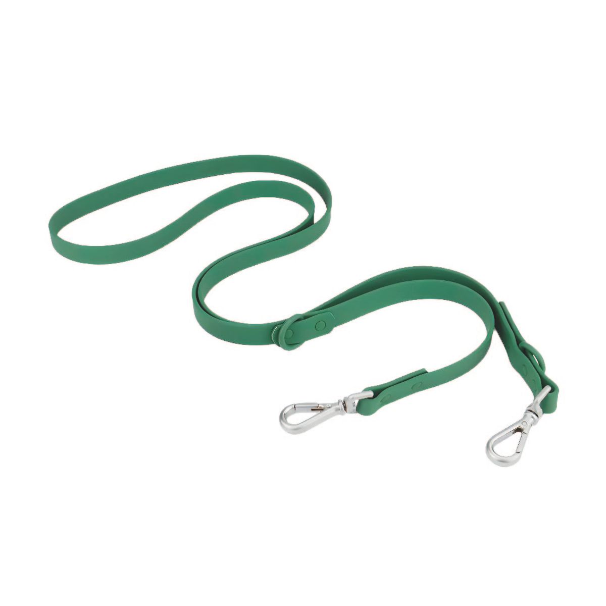 S&T - Correa Para Perros PVC Impermeable Verde - Talla S