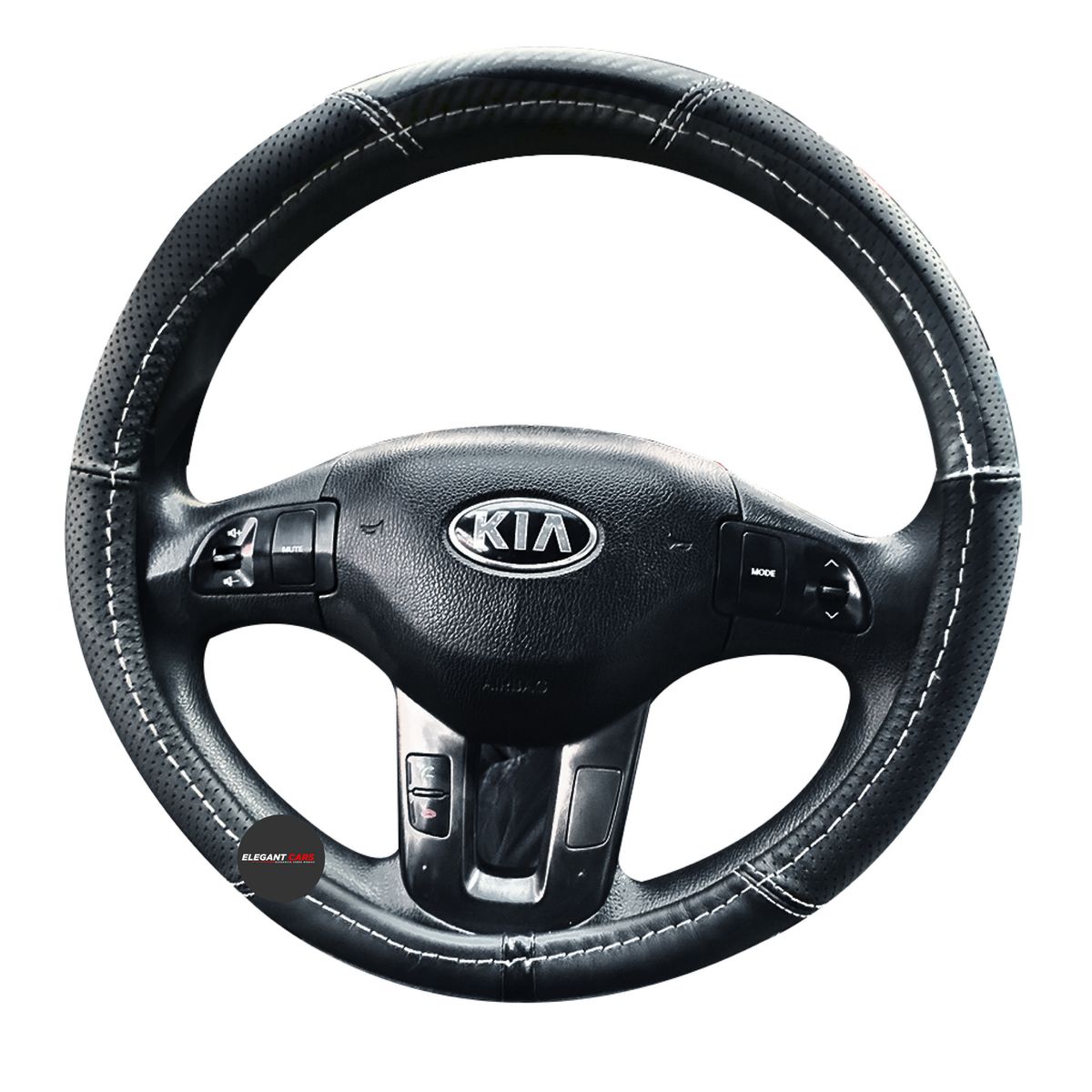 JET - Forro De Timón Cuero Con Fibra De Carbono