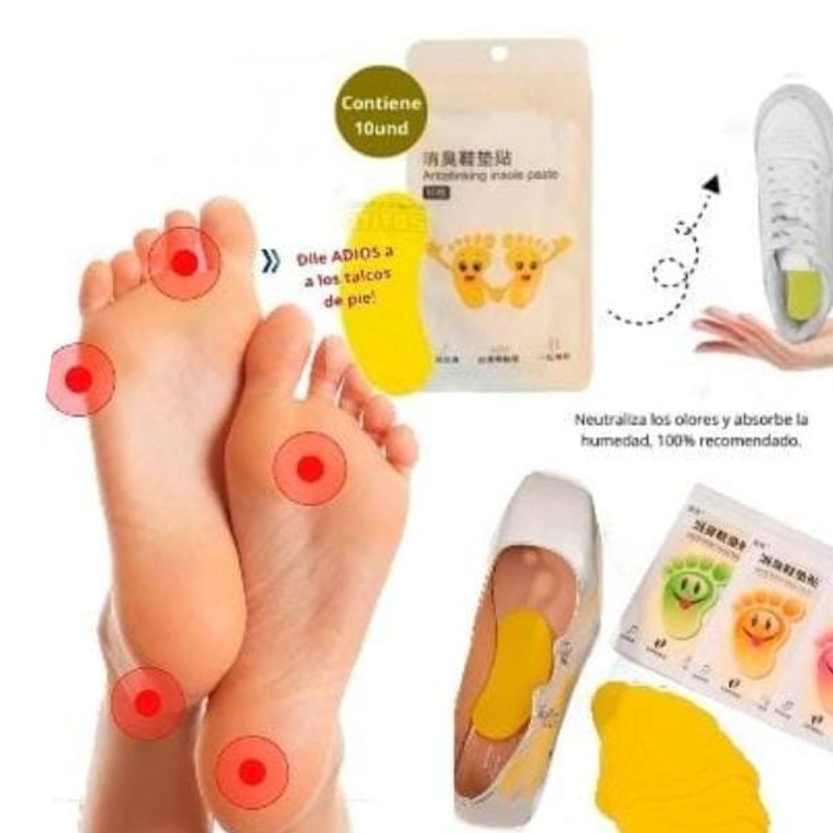 GENERICO - PARCHES DESODORANTES PARA ZAPATOS