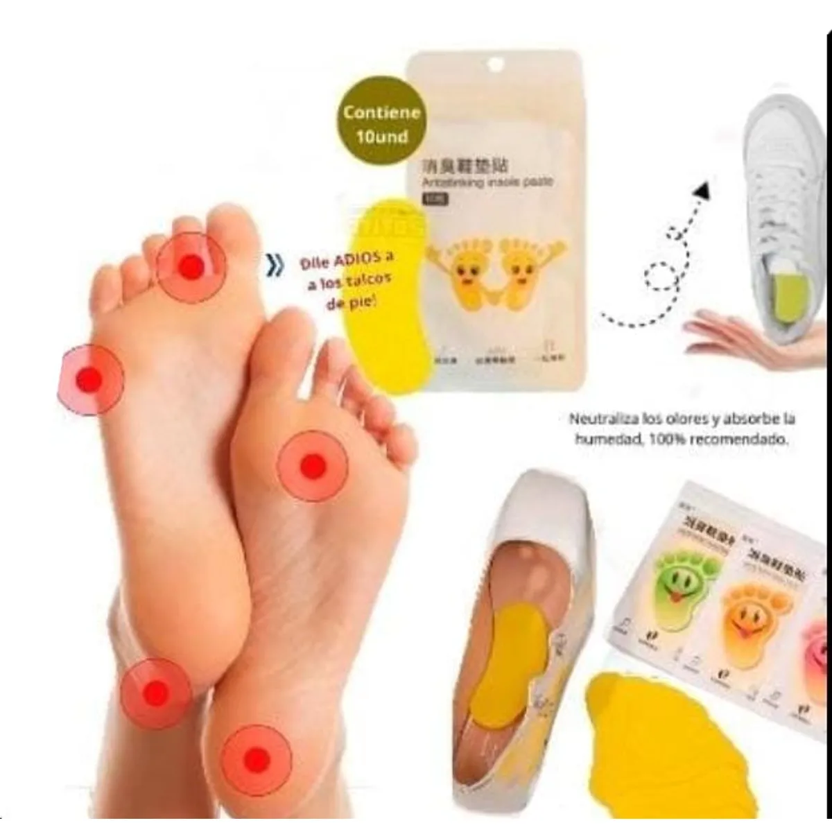 GENERICO - PARCHES DESODORANTES PARA ZAPATOS