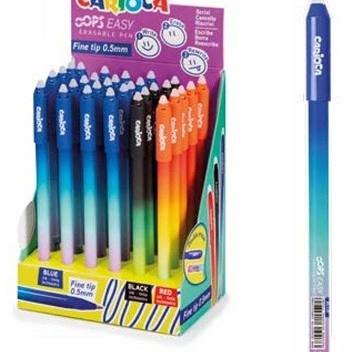 GENERICO - LAPICERO CON DOBLE BORRADOR - OPPS EAST - CAJA 30 UNID