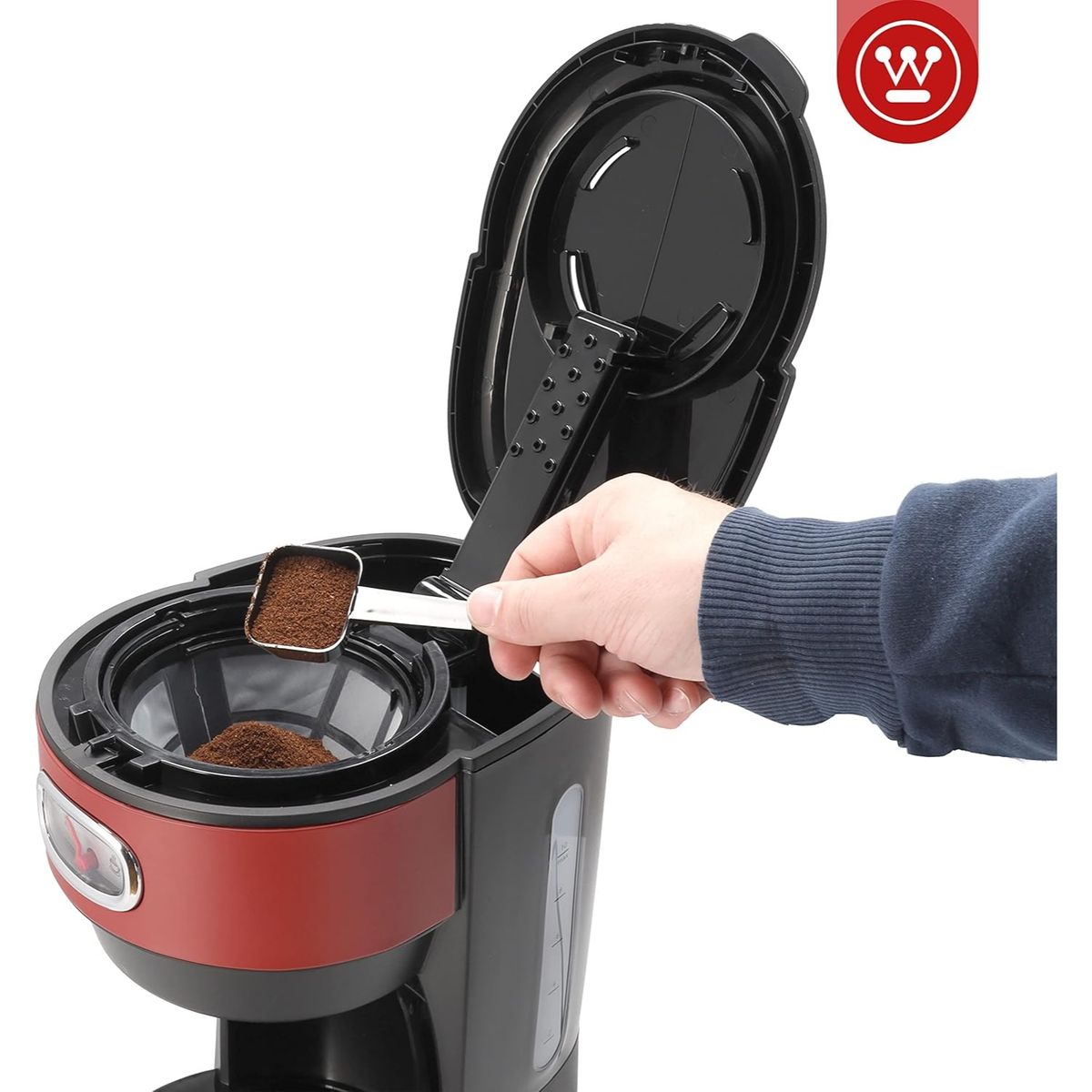 WESTINGHOUSE - Cafetera eléctrica 10 tazas Retro WH rojo