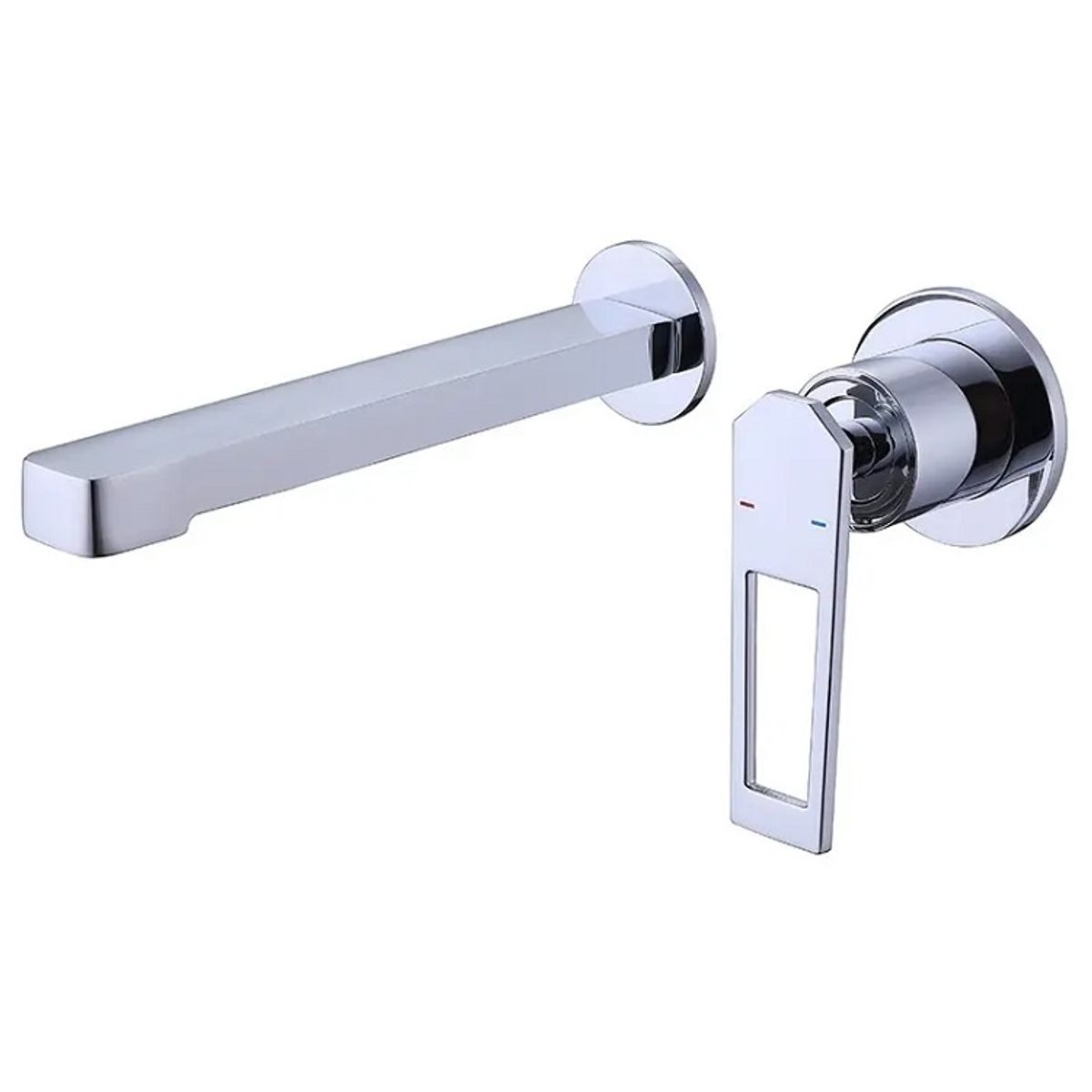 FRATELLI - MEZCLADORA MONOCOMANDO DE LAVATORIO A PARED CROMADO