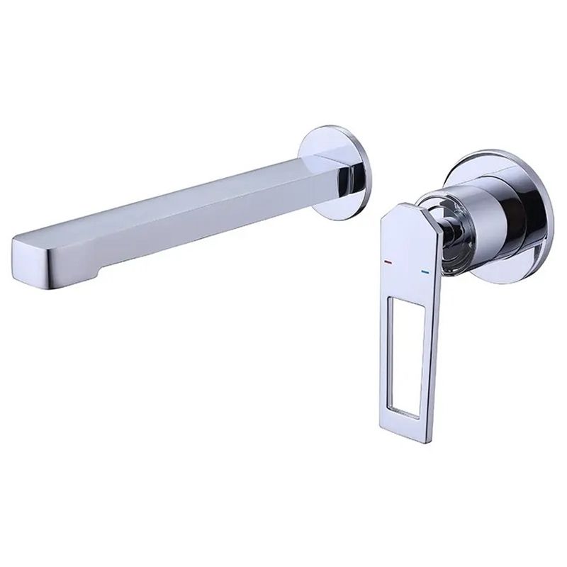 FRATELLI - MEZCLADORA MONOCOMANDO DE LAVATORIO A PARED CROMADO