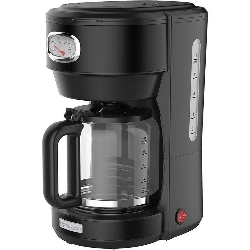 WESTINGHOUSE - Cafetera eléctrica 10 tazas Retro WH negro
