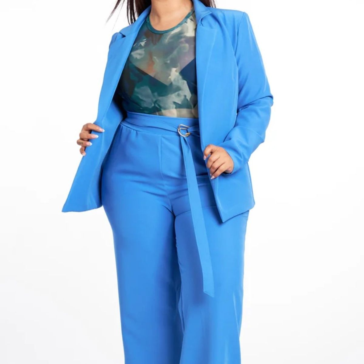 MISS LADY - BLAZER BASICO AZULINO