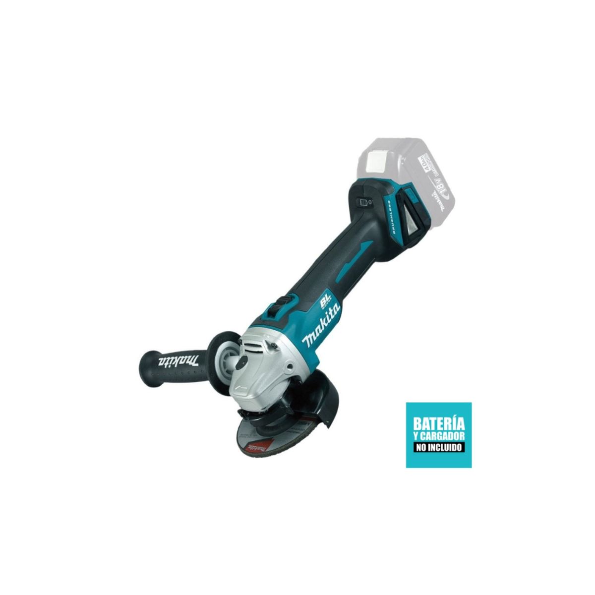MAKITA - Esmeril Angular 4 1/2  18v Dga456z 8,500 Rpm Bl Sin Bateria