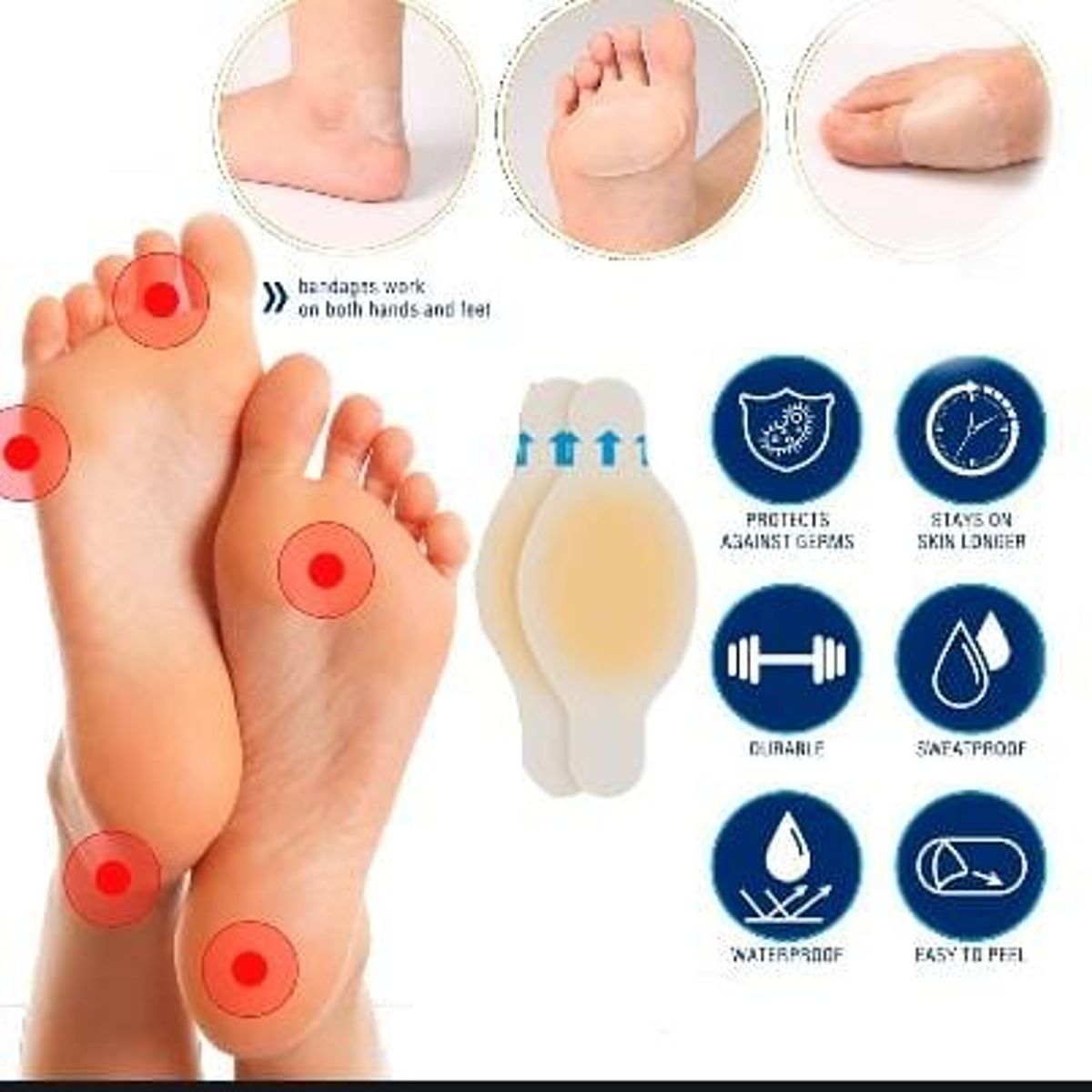 GENERICO - Pegatina de Gel suave para zapatos parche