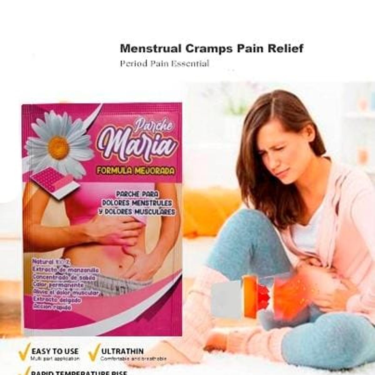 GENERICO - Pack 3 parches alivio mestrual