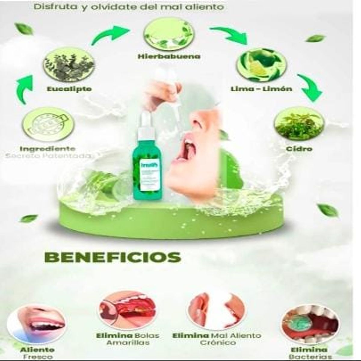 GENERICO - Gotas de frescura bucal para combatir el mal aliento