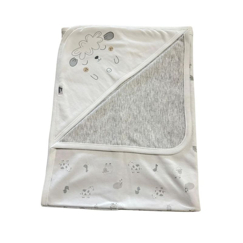 GENERICO - Manta Colcha de Bebé De Algodon Pima Gris