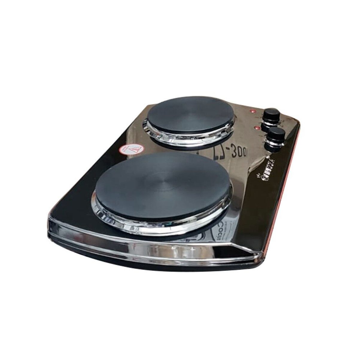 FINEZZA - Cocina Eléctrica 2 Hornillas FZ-203D3CH