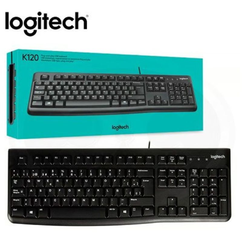 LOGITECH - Teclado Logitech K120 USB SP Black