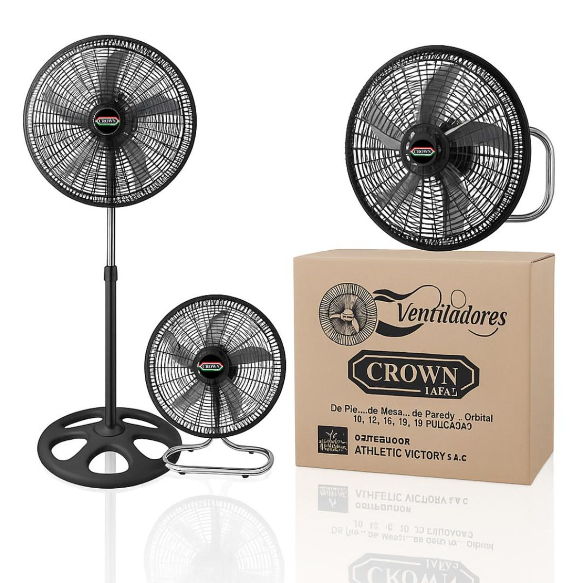 CROWN - Ventilador 3 en 1 Crown 18" Semi-Industrial Orbital