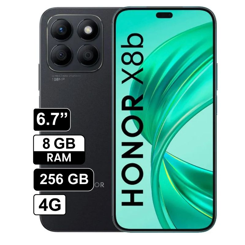 HONOR - Celular Libre Honor X8B 6,7 pulg 256GB 8GB RAM NEGRO