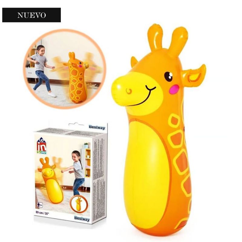 BESTWAY - Porfiado Inflable Jirafa para Niños