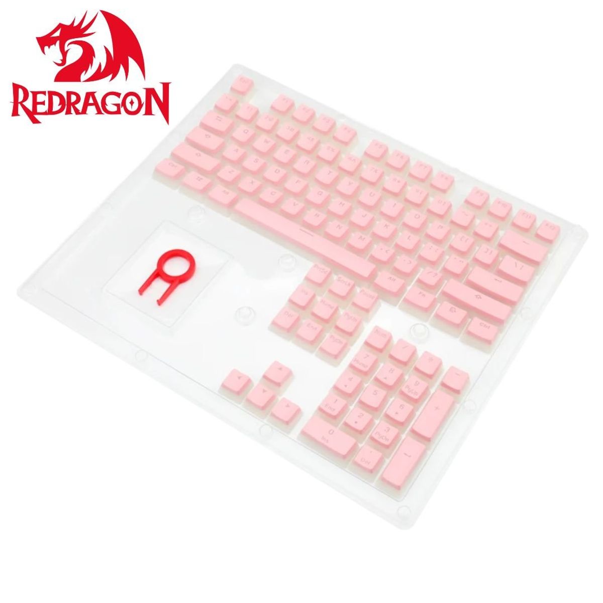REDRAGON - 105 Keycaps Redragon SCARAB A130P PINK Inglés