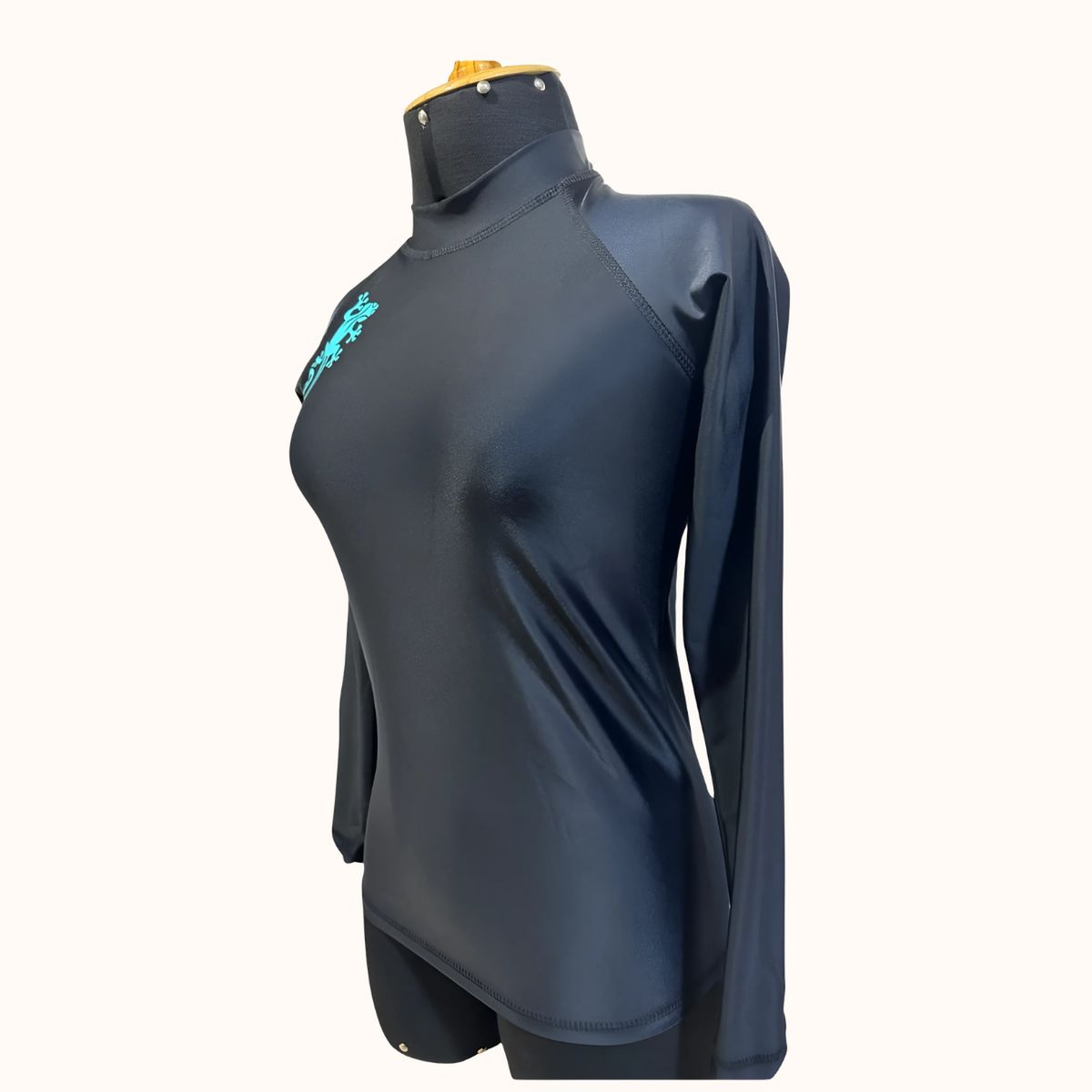 AQUA&MODA - LICRA CON PROTECCION UV AQUAMODA LAMMN MUJER CON CIERRE NEGRO