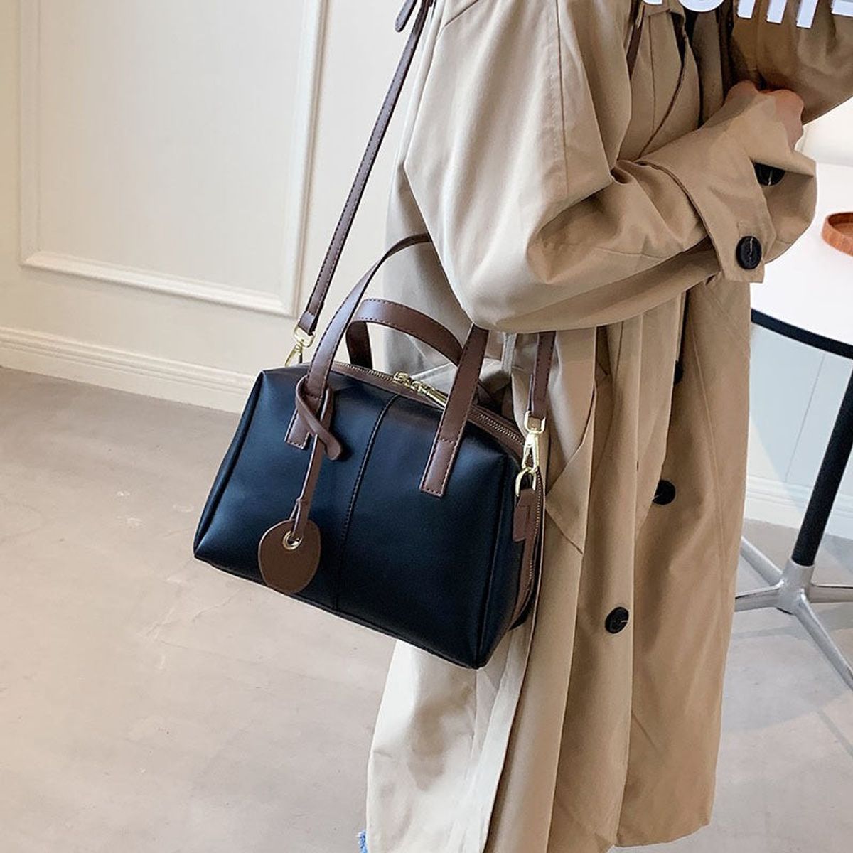 AURELA - Bolso Madison - Cartera de Cuero de Gran Capacidad para Mujer