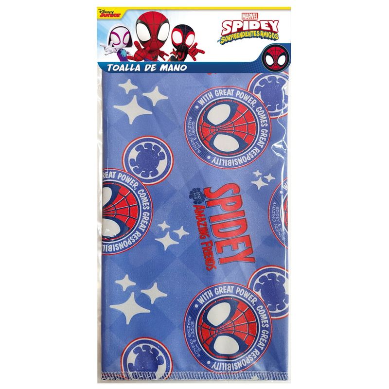 MARVEL - Toalla de Mano Infantil Spidey y sus sorp amigos - Logo Spidey