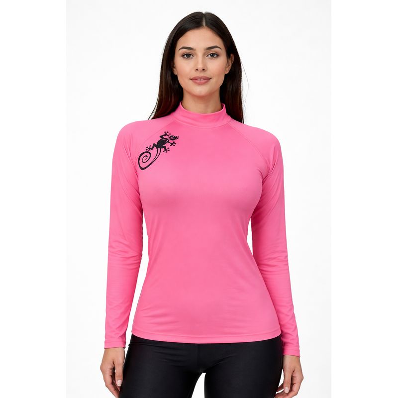 AQUA&MODA - LICRA CON PROTECCION UV AQUAMODA LAMMC MUJER CON CIERRE CORAL NEON