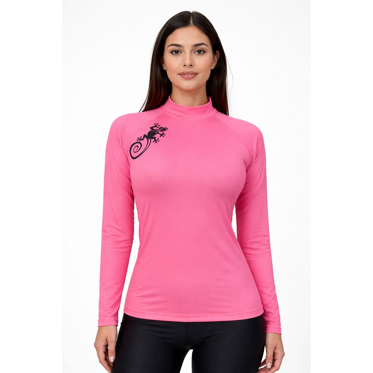 AQUA&MODA - LICRA CON PROTECCION UV AQUAMODA LAMMC MUJER CON CIERRE CORAL NEON