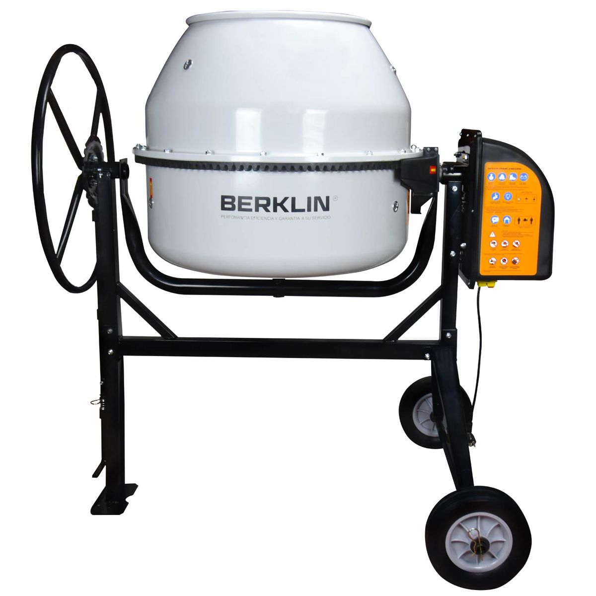 BERKLIN - TROMPO MEZCLADOR DE CONCRETO DE 250L CON 3 PALETAS 1.6HP