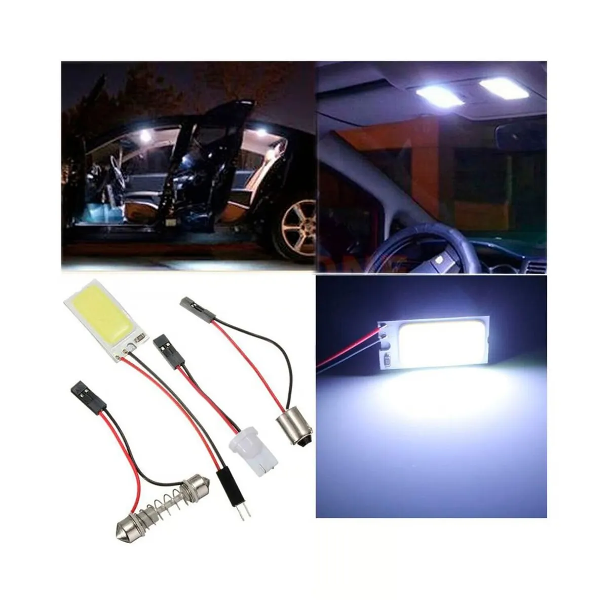 GENERICO - Luz De Salon Led Blanco Universal Regulable Auto Camioneta