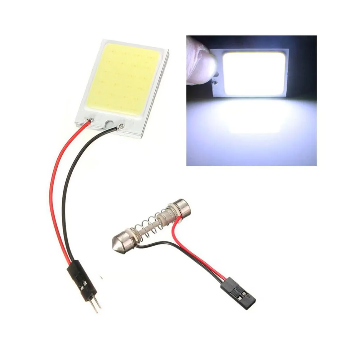 GENERICO - Luz De Salon Led Blanco Universal Regulable Auto Camioneta