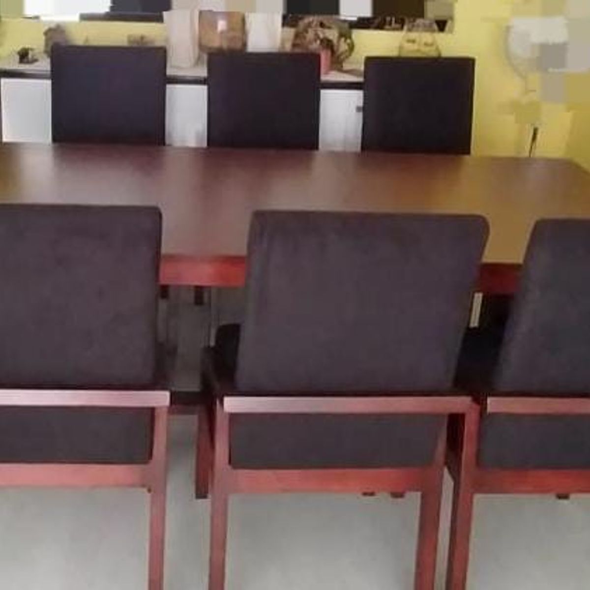 DMUEBLES - DM OULET BLACK FRIDAY COMEDOR TED 8 SILLAS - NOGAL/GRIS OSCURO