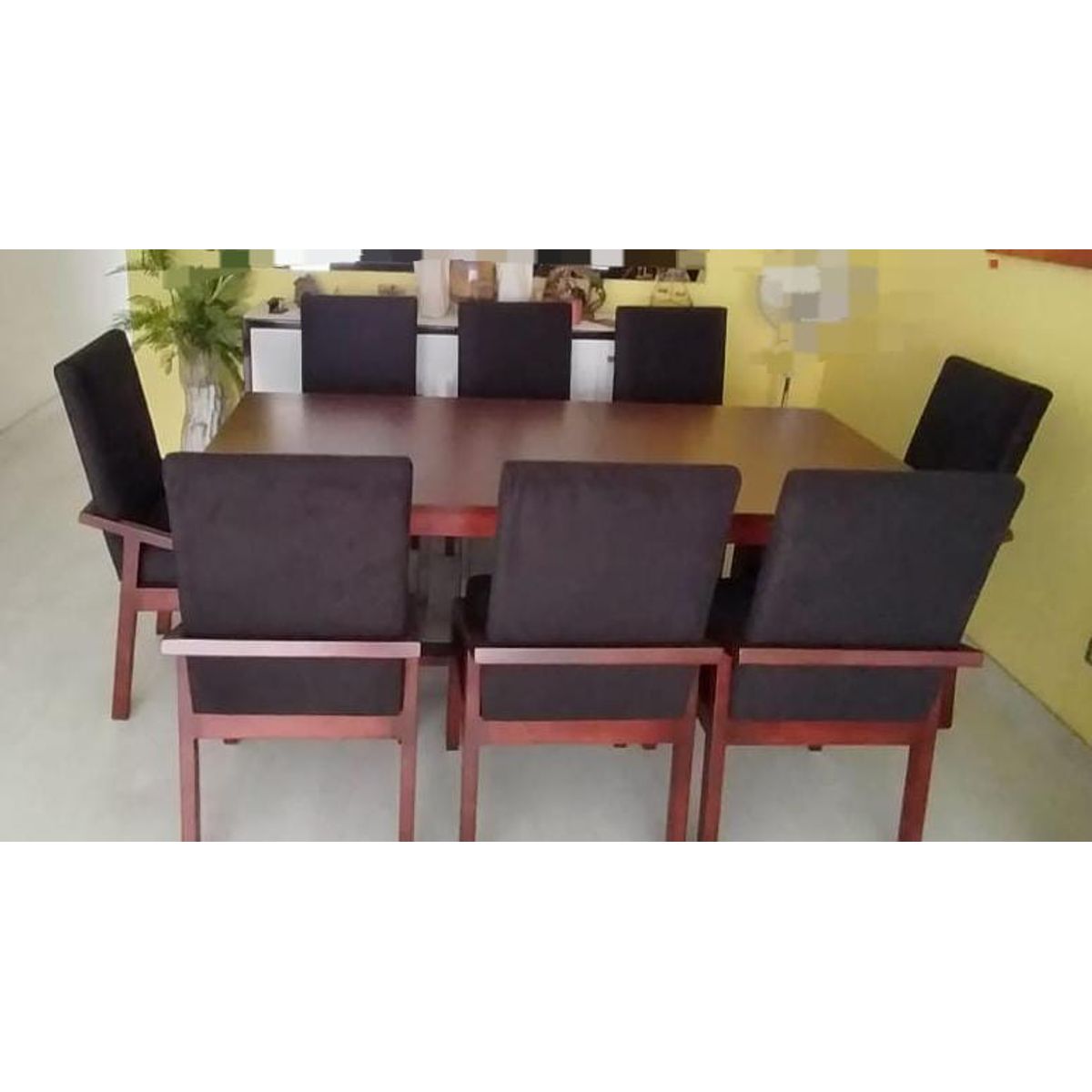 DMUEBLES - DM OULET BLACK FRIDAY COMEDOR TED 8 SILLAS - NOGAL/GRIS OSCURO