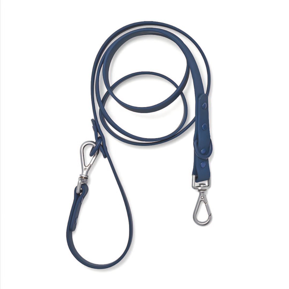 S&T - Correa Para Perros PVC Impermeable Azul Oscuro - Talla M