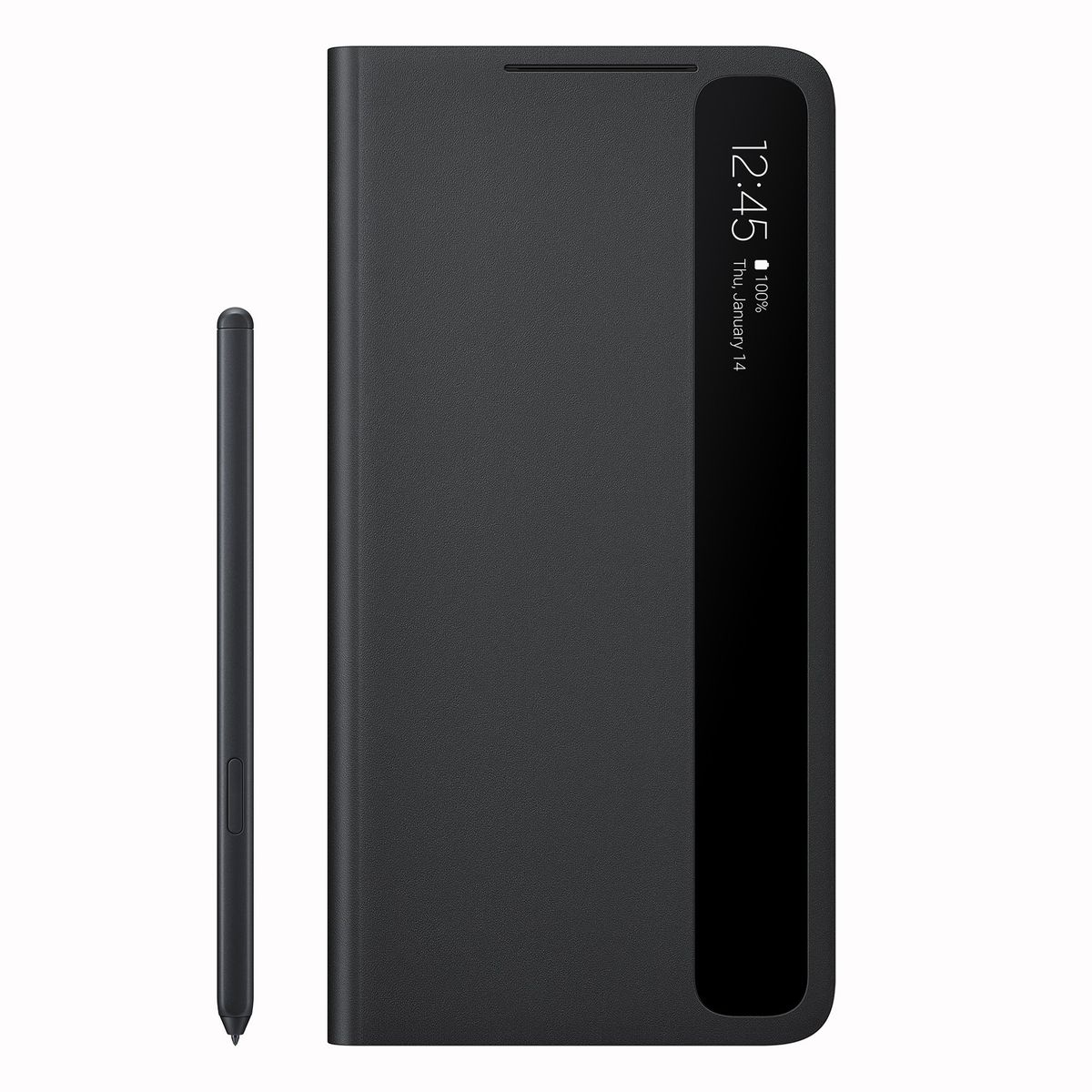 SAMSUNG - Samsung S-View Flip Cover para Galaxy S21 Ultra con S-Pen - Black