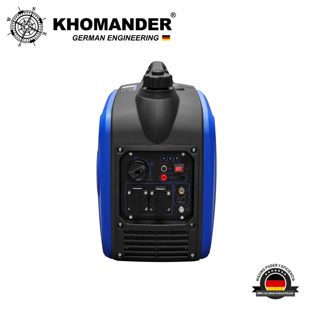KHOMANDER - GENERADOR INVERTER INVERSOR GASOLINERO SILENCIOSO 2500 W - KHOMANDER