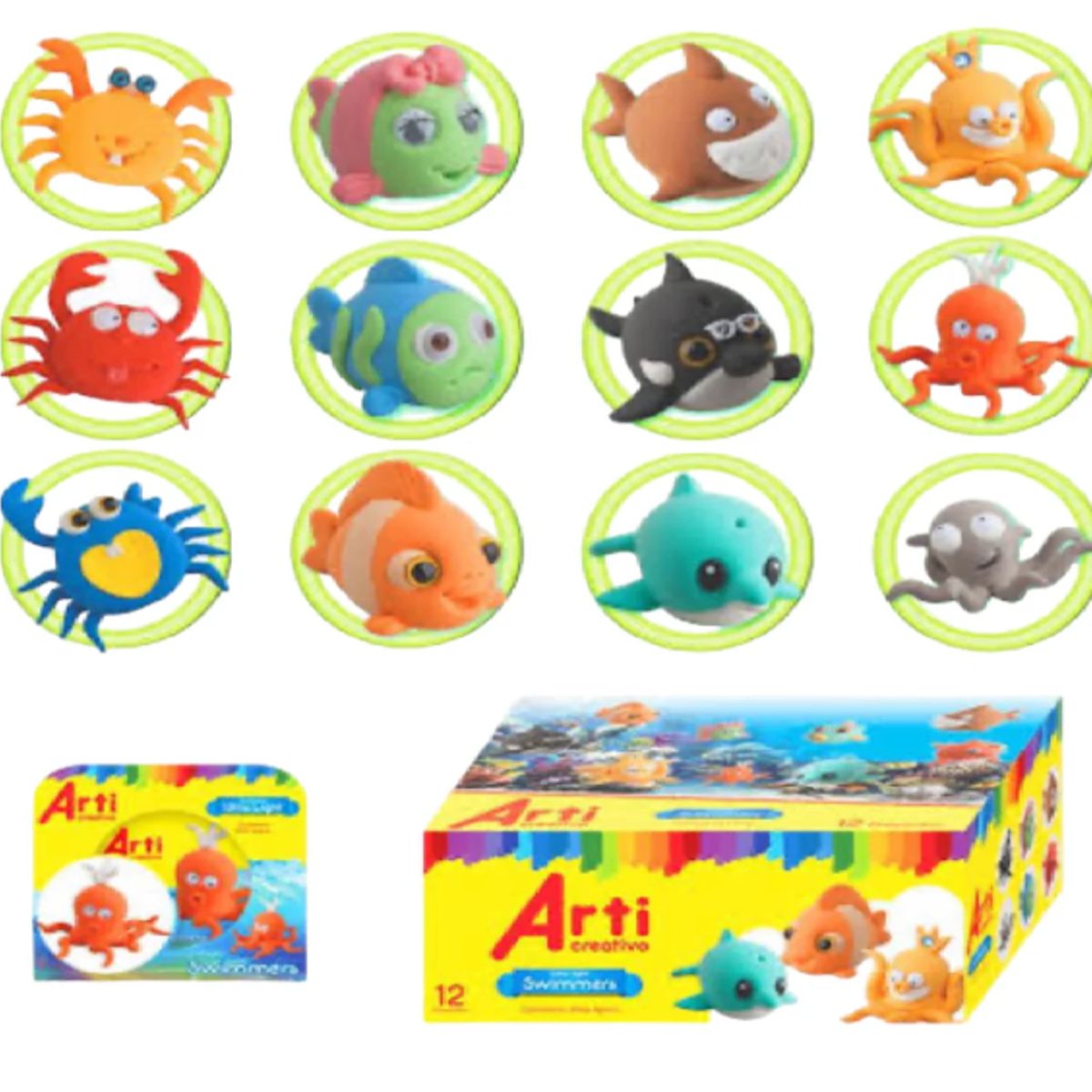 GENERICO - Caja x 3 - Cerámica ultra Light - Animales del Océano