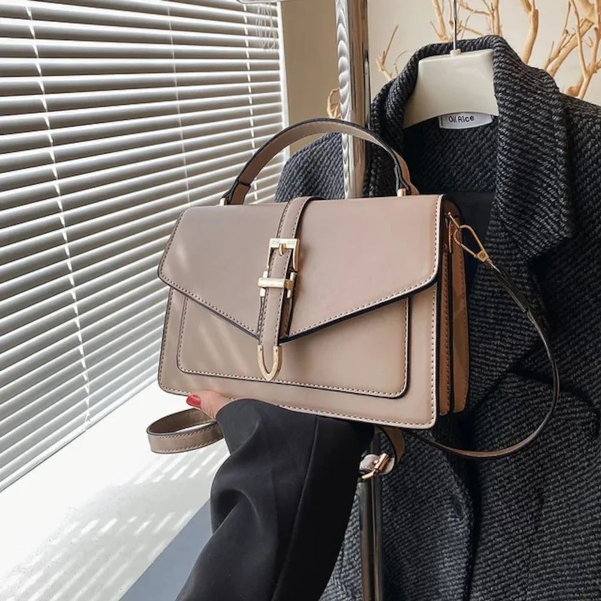 GENERICO - Cartera para mujer de cuero PU estilo retro P-1PIC-08