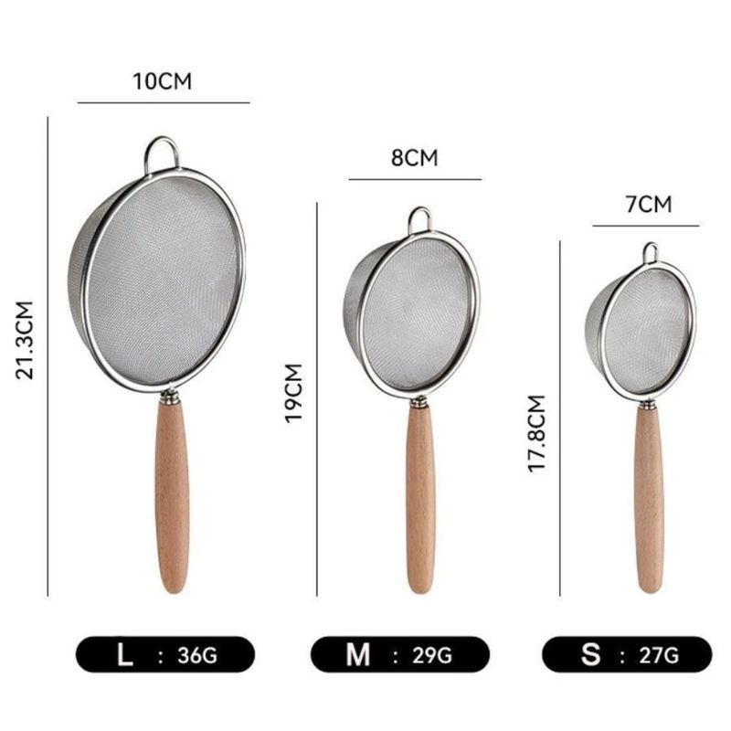 GENERICO - Set de Coladores de Acero x3